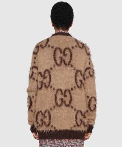 Gucci GG Mohair Wool V-Neck Sweater