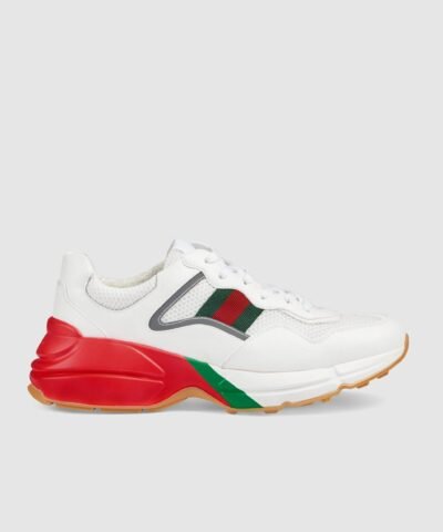Gucci White Rhyton Sneaker
