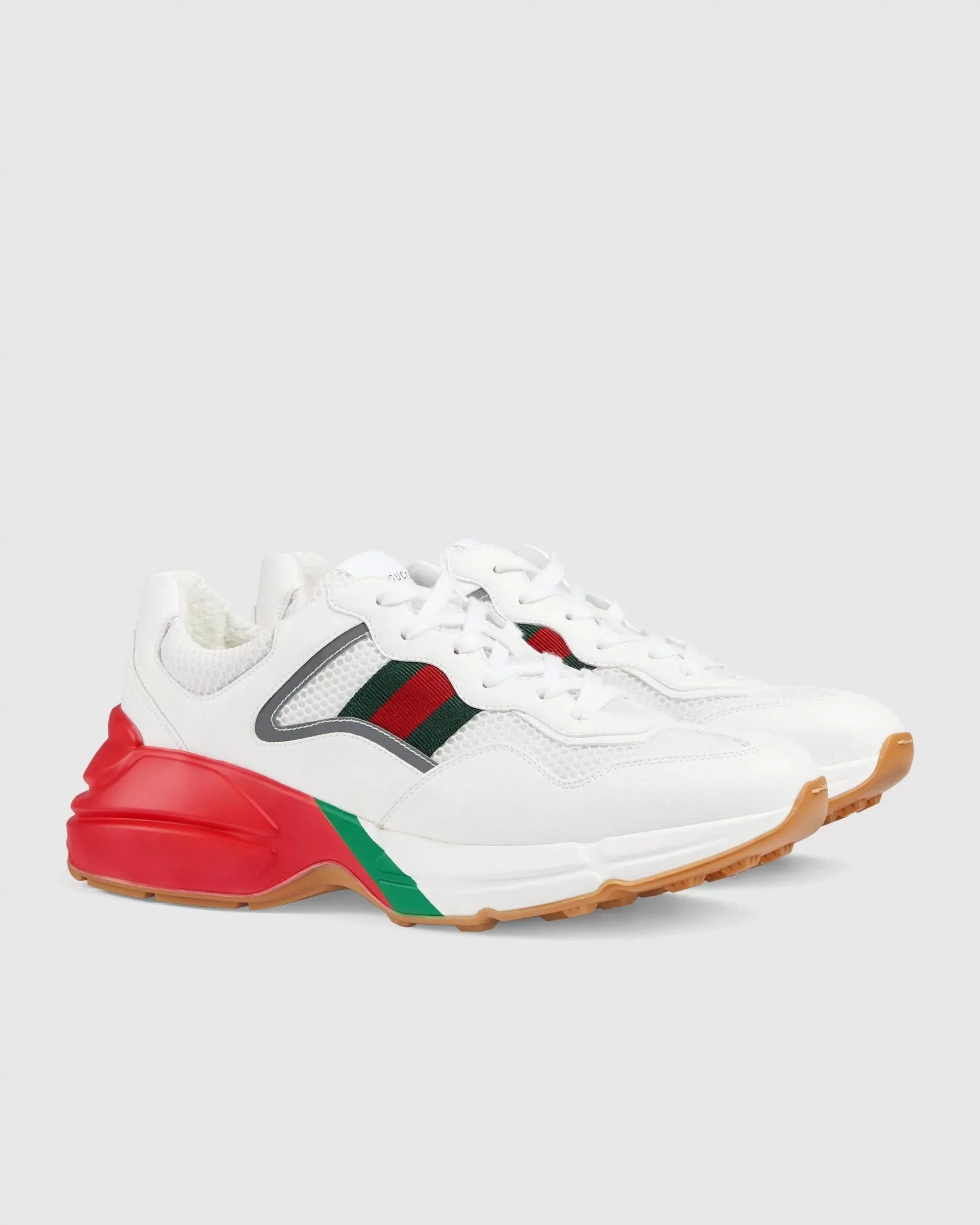 Gucci White Rhyton Sneaker