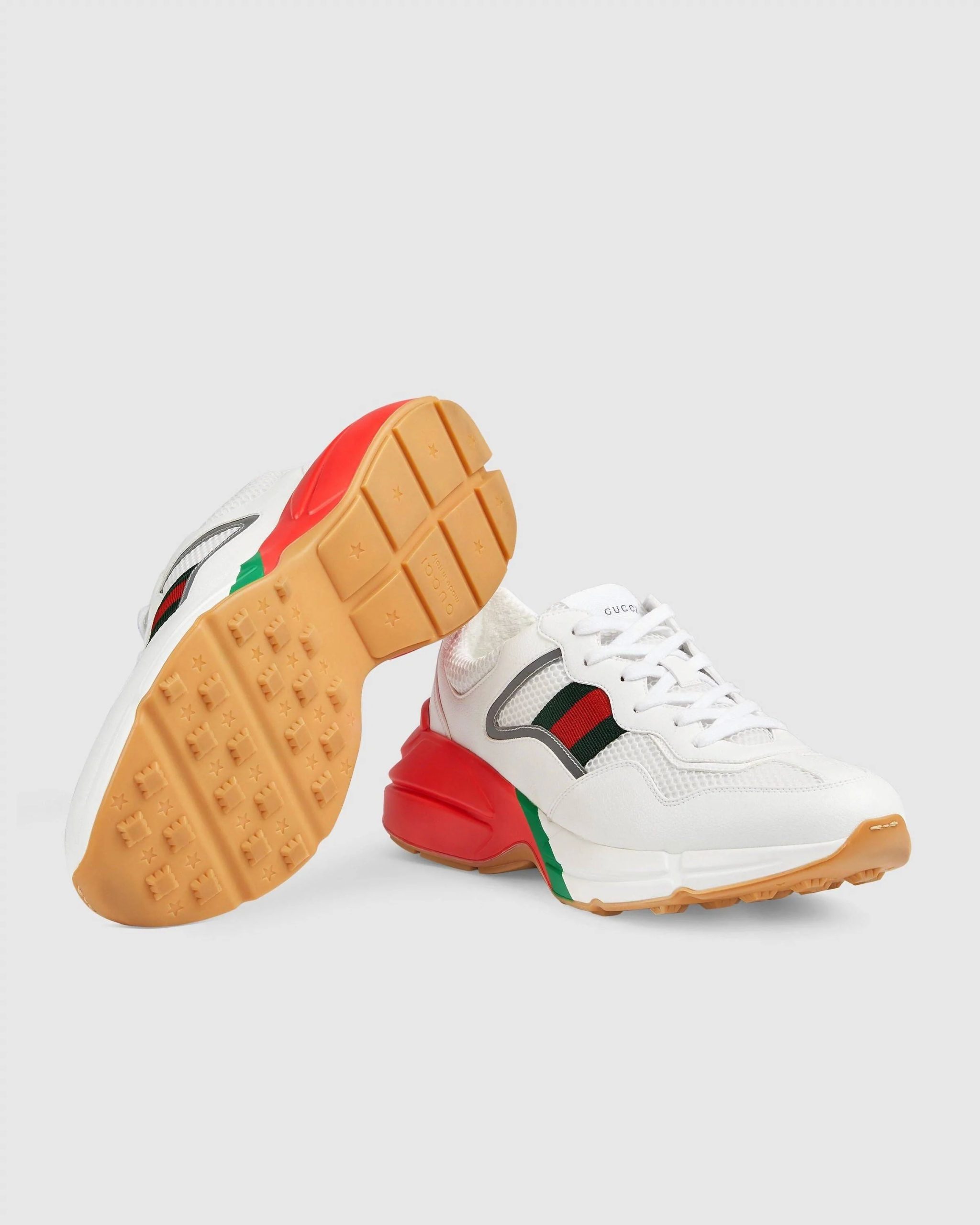 Gucci White Rhyton Sneaker