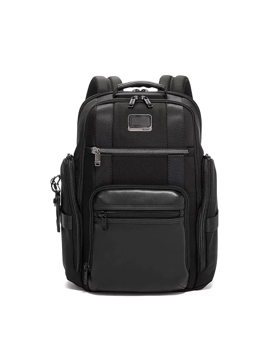 Tumi Alpha Bravo Sheppard Deluxe Brief Pack - Black