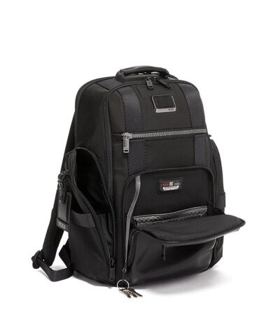 Tumi Alpha Bravo Sheppard Deluxe Brief Pack - Black