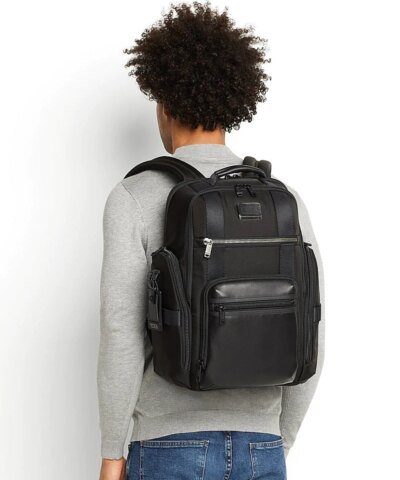 Tumi Alpha Bravo Sheppard Deluxe Brief Pack - Black