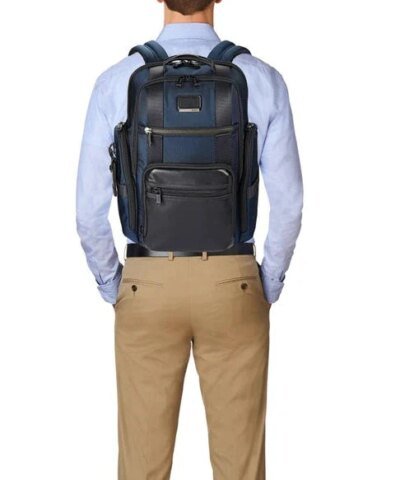 Tumi Alpha Bravo Sheppard Deluxe Brief Pack - Blue
