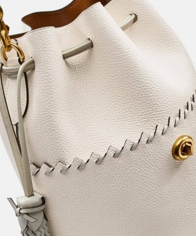 Coach Lora Bucket Bag With Whipstitch Detail
