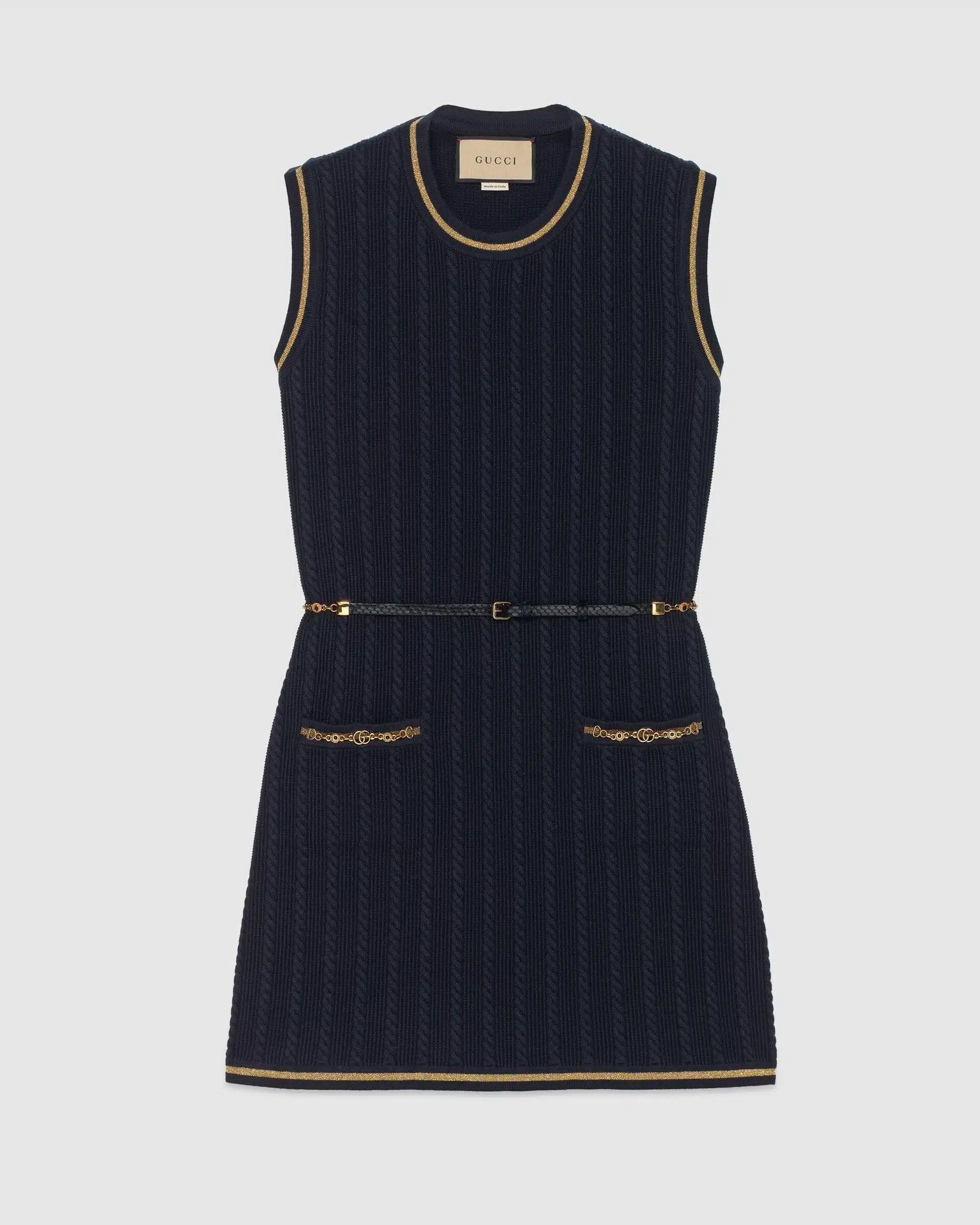 Gucci Double G Chain Blur Dress
