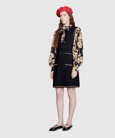 Gucci Double G Chain Blur Dress
