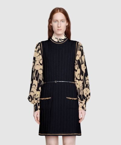 Gucci Double G Chain Blur Dress