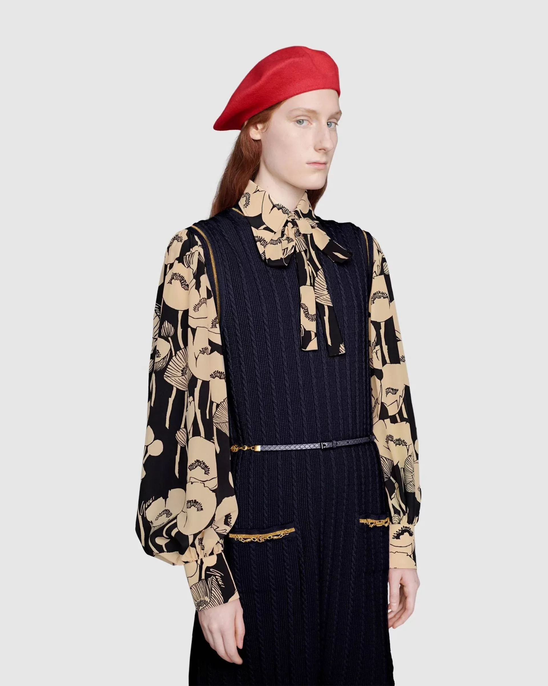 Gucci Double G Chain Blur Dress