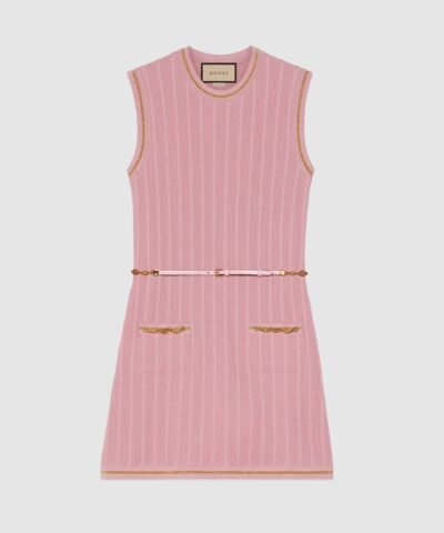 Gucci Double G Chain Pink Dress
