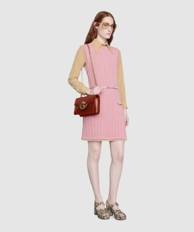 Gucci Double G Chain Pink Dress
