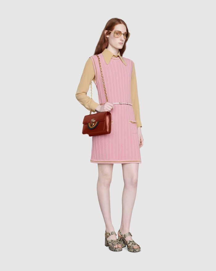 Gucci Double G Chain Pink Dress