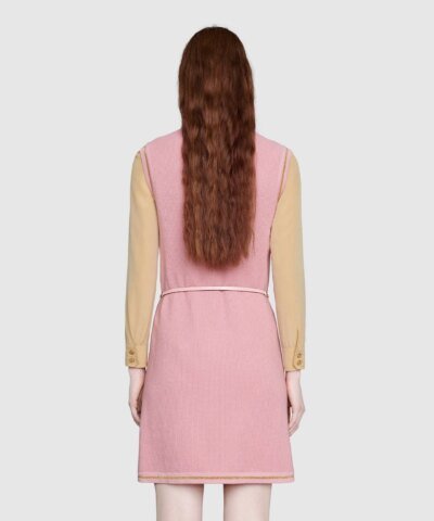 Gucci Double G Chain Pink Dress