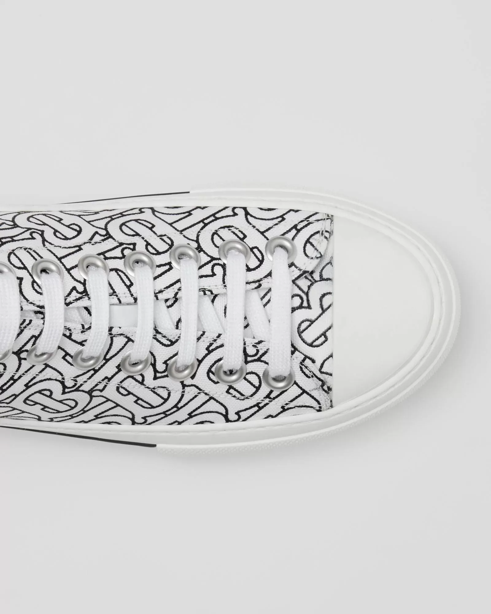 Burberry Monogram Print Cotton Sneakers