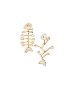 Tory Burch Fish Multi-Color Mismatched Earring