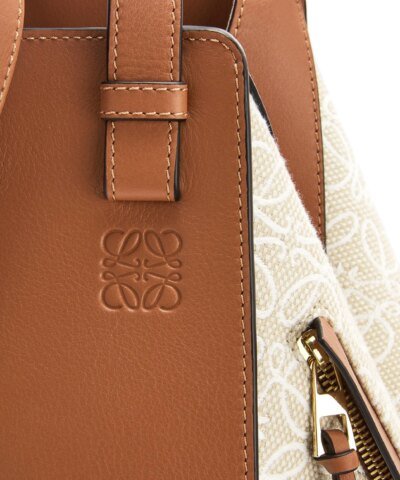 Loewe Small Hammock Bag in Anagram Jacquard and Calfskin