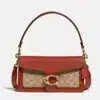 Coach Tabby Shoulder Bag 26 In Signature Canvas With Beadchain