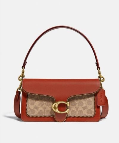 Coach Tabby Shoulder Bag 26 In Signature Canvas With Beadchain