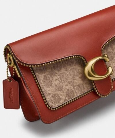 Coach Tabby Shoulder Bag 26 In Signature Canvas With Beadchain