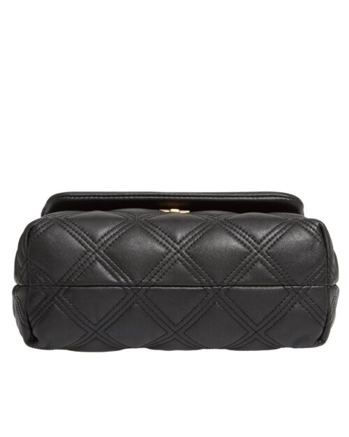 Tory Burch Small Fleming Distressed Convertible Shoulder, Black
