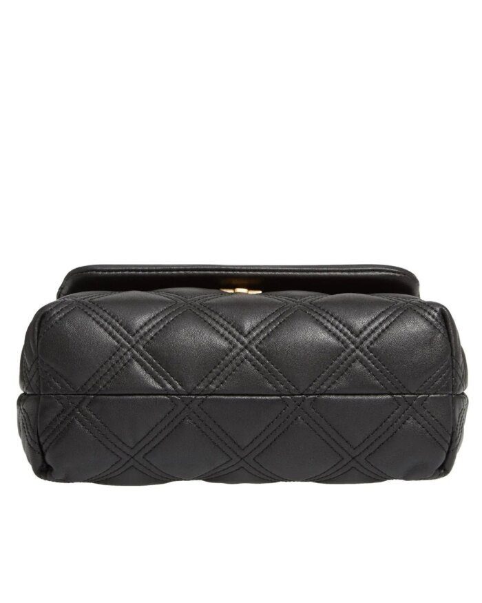 Tory Burch Small Fleming Distressed Convertible Shoulder, Black