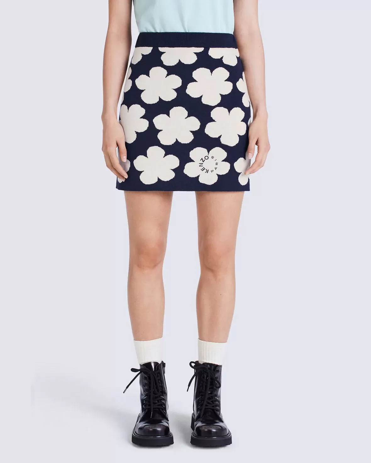 Kenzo Floral Jacquard Miniskirt