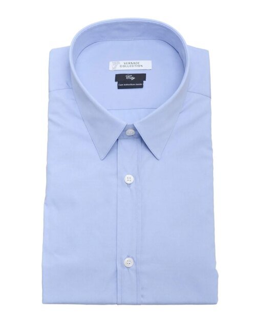 Versace Collection City Fit Dress Shirt Pastel Blue