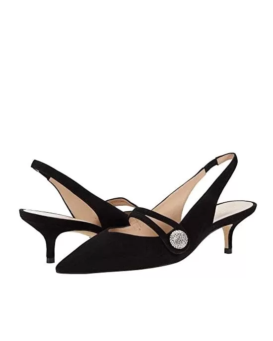 Stuart Weitzman Suede Slingback Pumps