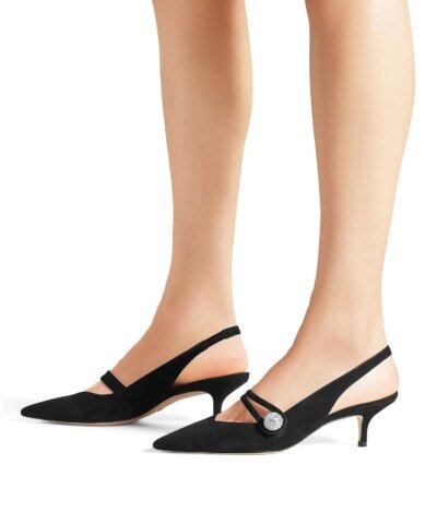 Stuart Weitzman Suede Slingback Pumps