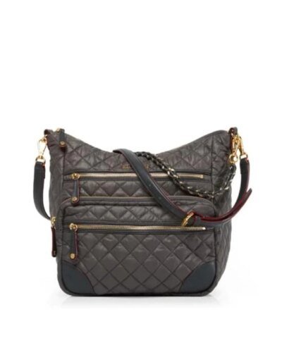 MZ Wallace Gray Quilted Magnet Crosby Hobo