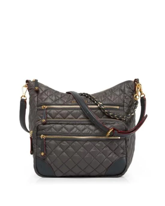 MZ Wallace Gray Quilted Magnet Crosby Hobo