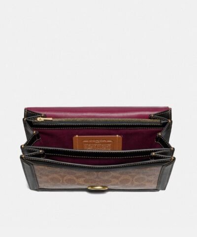 Coach Riley Top Handle 22 In Signature Canvas