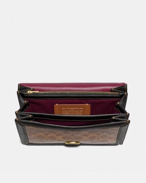 Coach Riley Top Handle 22 In Signature Canvas