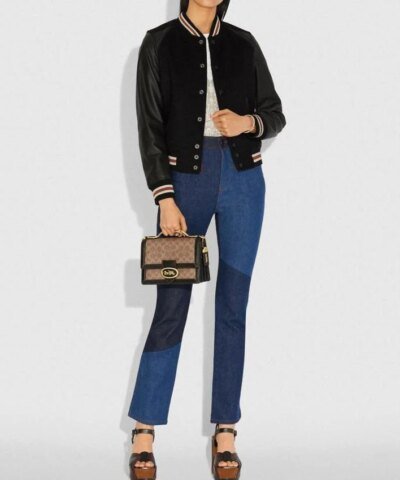 Coach Riley Top Handle 22 In Signature Canvas