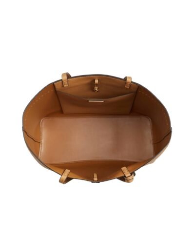 Tory Burch McGraw Leather Tote, Dk Tiramisu