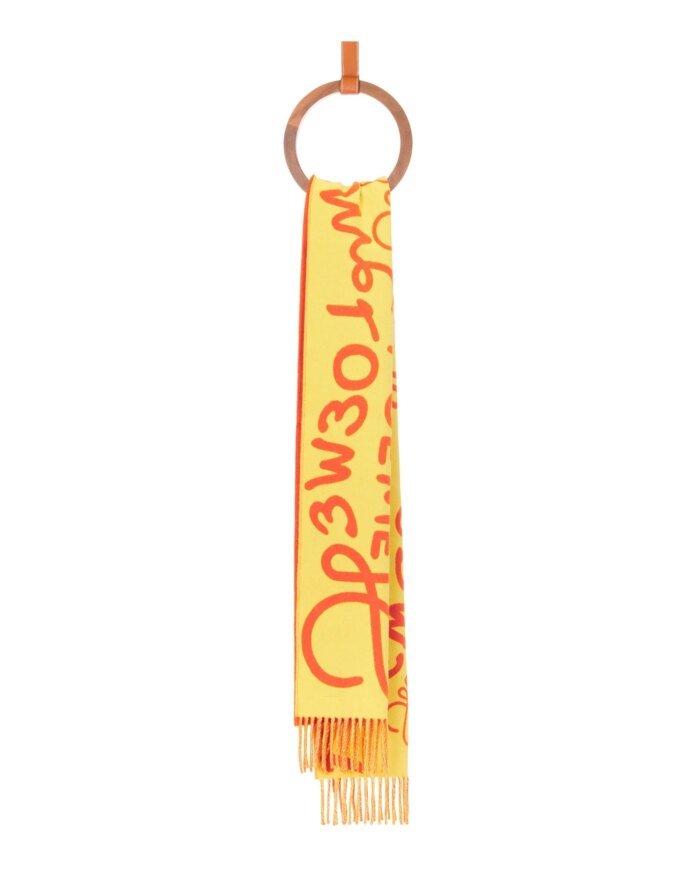 Loewe Scarf In Wool And Cashmere