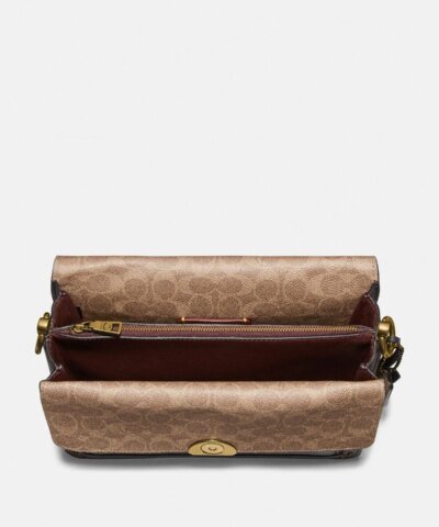 Coach Dreamer Shoulder Bag With Signature Canvas Blocking