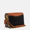 Coach Dreamer Shoulder Bag In Signature Canvas With Snakeskin Detail