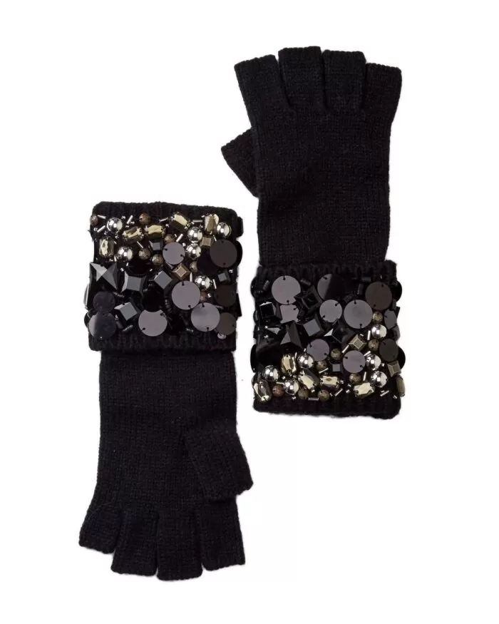 Michael Michael Kors Embellished Fingerless Gloves