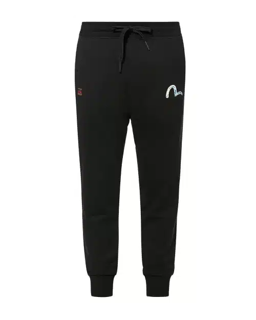 Evisu Sweatpants with allover carp-patterned brushstroke daicock print