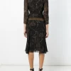 Barbara Bui Women's Black Paisley-Print Silk Mini Dress