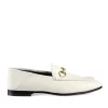 Gucci White Leather Horsebit Loafer