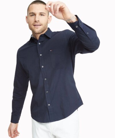 Tommy Hilfiger Slim Fit Stretch Cotton Oxford Shirt