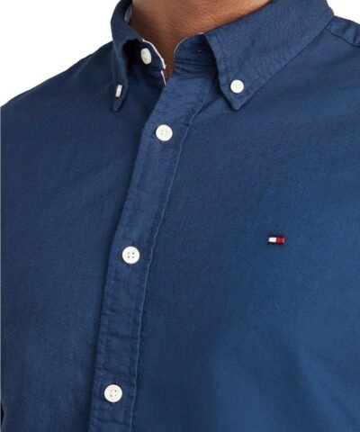 Tommy Hilfiger Slim Fit Stretch Cotton Chambray Shirt