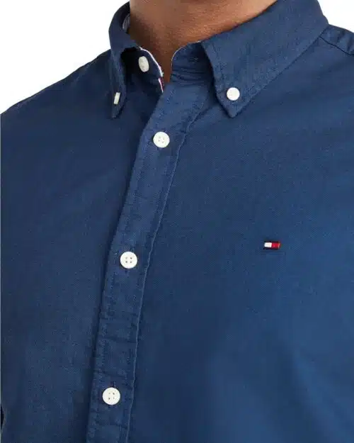 Tommy Hilfiger Slim Fit Stretch Cotton Chambray Shirt