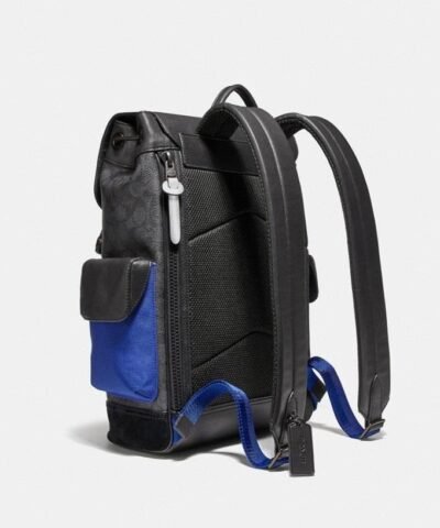 Coach Rivington Backpack In Signature Canvas With Coach Patch
