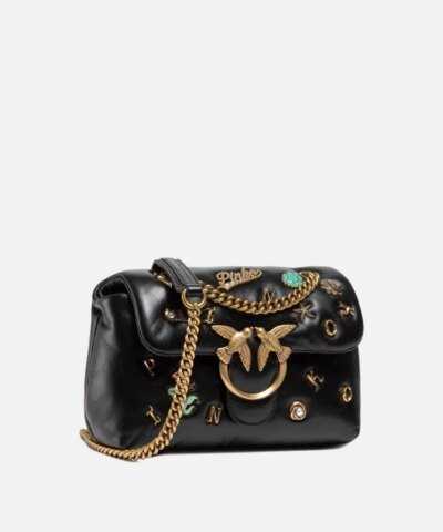 Pinko Mini Love Bag Puff Summer Pins, Black