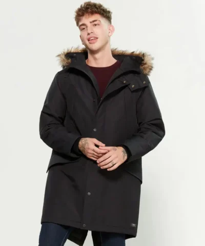 Parks London Jackson Faux Fur-Trimmed Parka