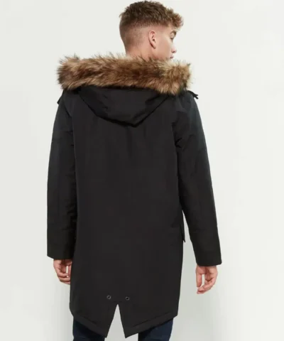 Parks London Jackson Faux Fur-Trimmed Parka