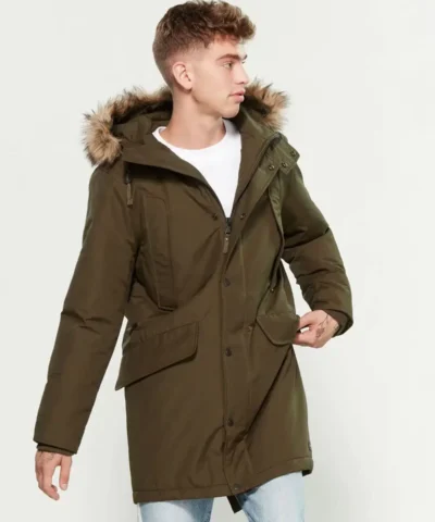 Parks London Jackson Faux Fur-Trimmed Parka